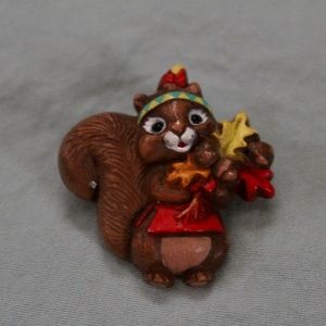 Vintage Thanksgiving Squirrel Pin
